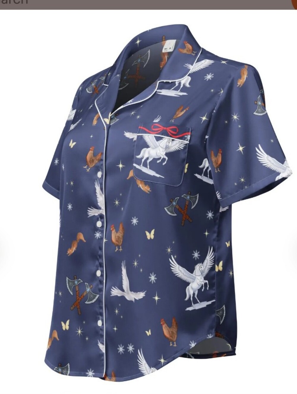 Ashen Series size medium silk pajama top
